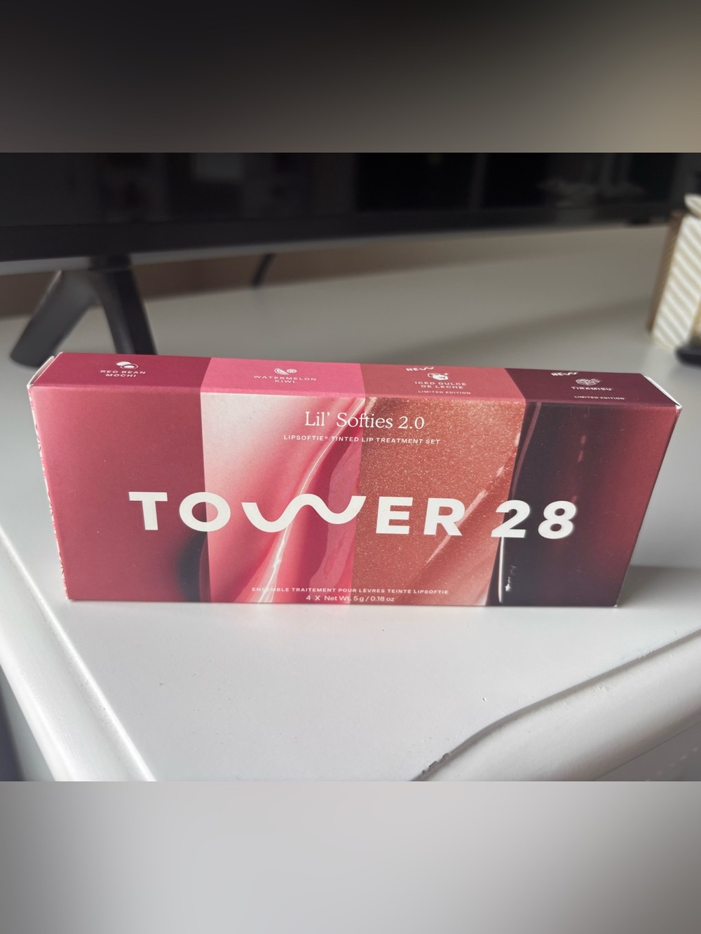 Tower 28 Mini Lil' Softies 2.0 LipSoftie Tinted Lip Treatment Set of 4 Brand New